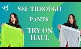 TRANSPARENT PANTS TRY ON HAUL with Mirror View! | Jean Marie Try On ...